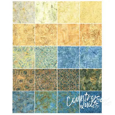 10in Squares, Stone Strata Batik, 42pcs