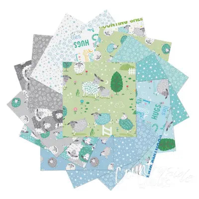 10in Squares Sweet Little Lamb 42pcs/bundle