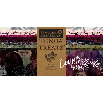 10in Squares Tonga Batik Chateau, 42pcs/bundle