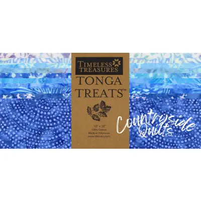 10in Squares Tonga Batik Crystal, 42pcs/bundle