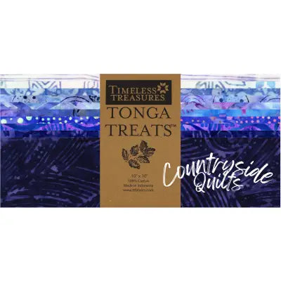 10in Squares Tonga Batik Lilac, 42pcs/bundle