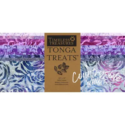 10in Squares Tonga Batik Plumberry, 42pcs/bundle