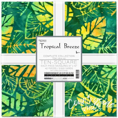 10in Squares, Tropical Breeze, 42pcs