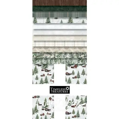 10in Squares Winter Wonderland 42pcs/bundle