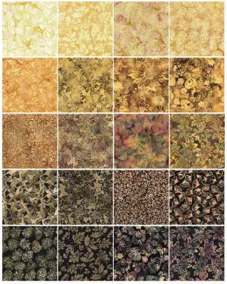 10in Squares Woodland Warmth 42pcs, 2 Pieces of Each Print
