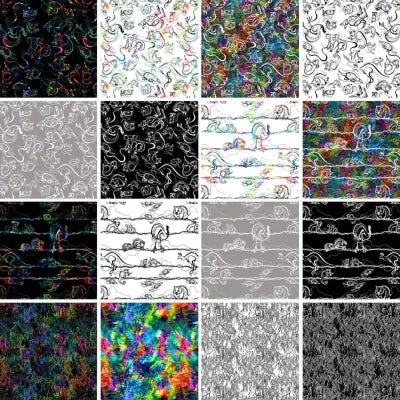 10Inch Square Pack Drawn Down Under 42pcs