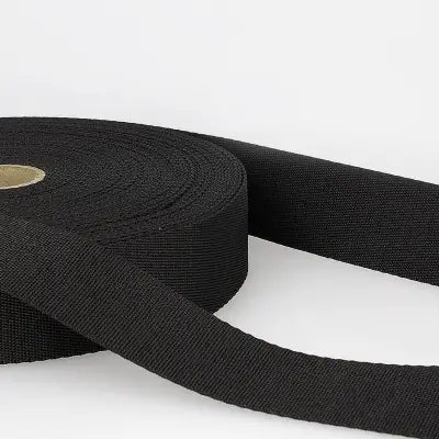 10mm Polyester Webbing in Black
