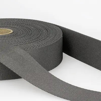 10mm Polyester Webbing in Dark Grey