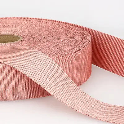 10mm Polyester Webbing in Pink