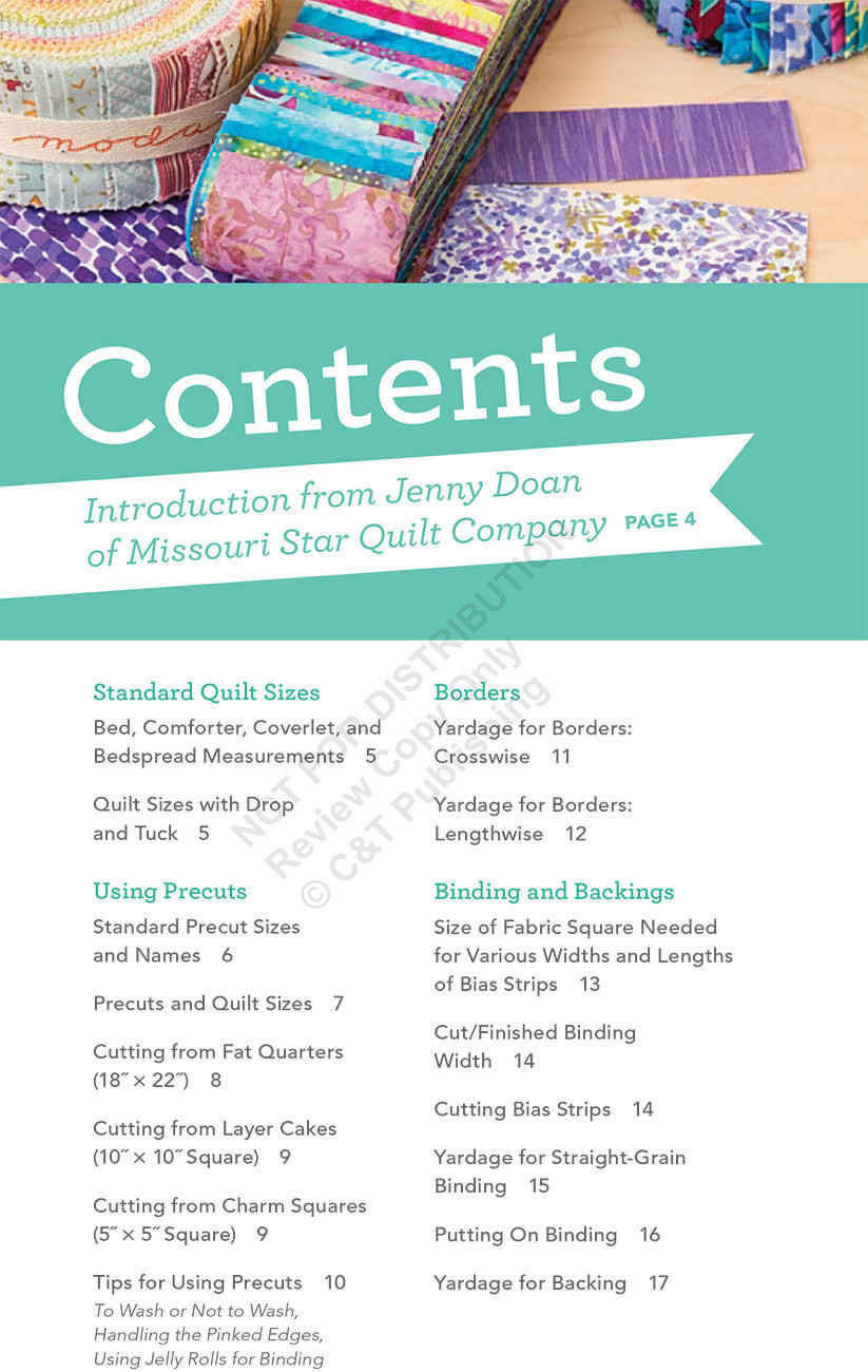 Quilters Precut Companion