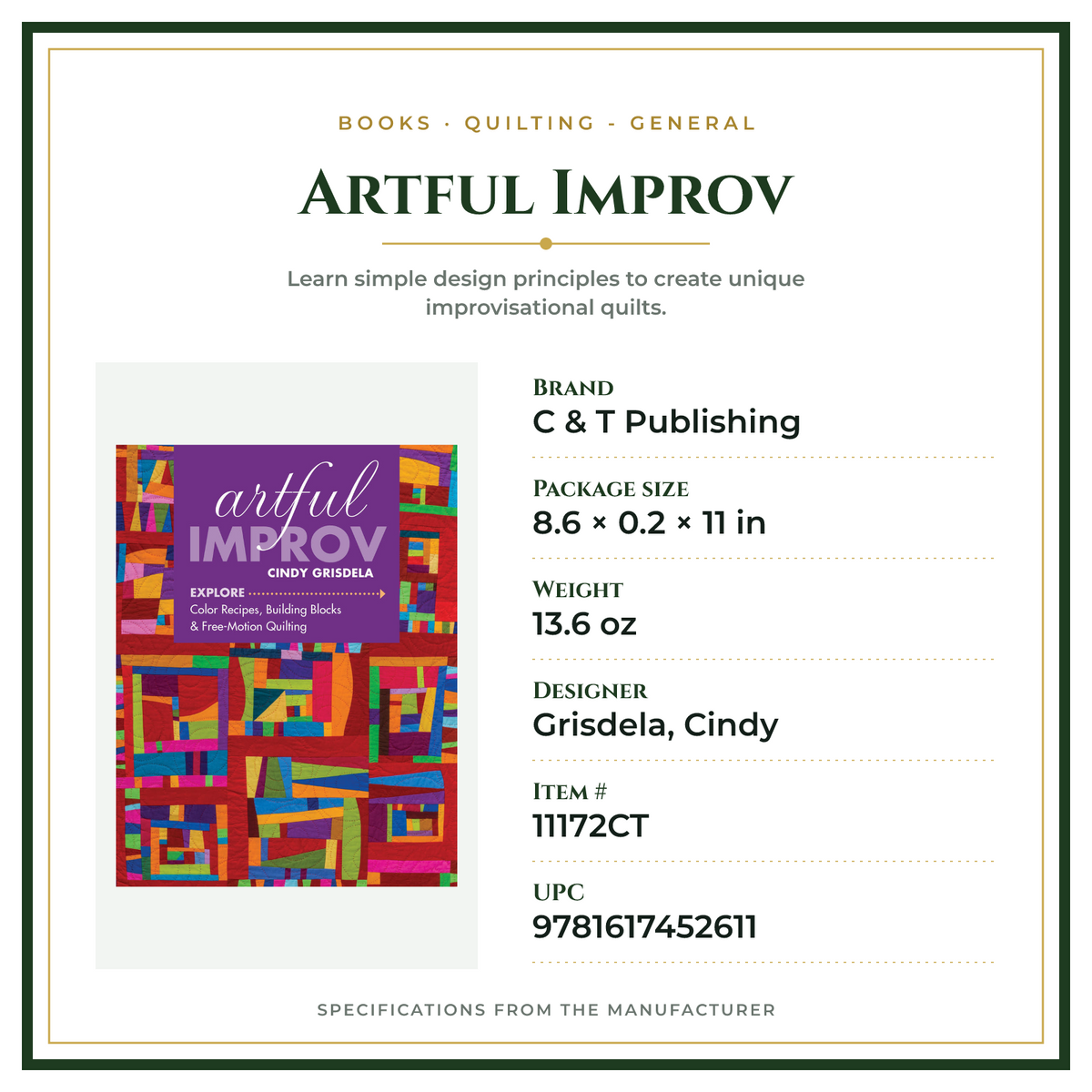 Product Specifications – Artful Improv