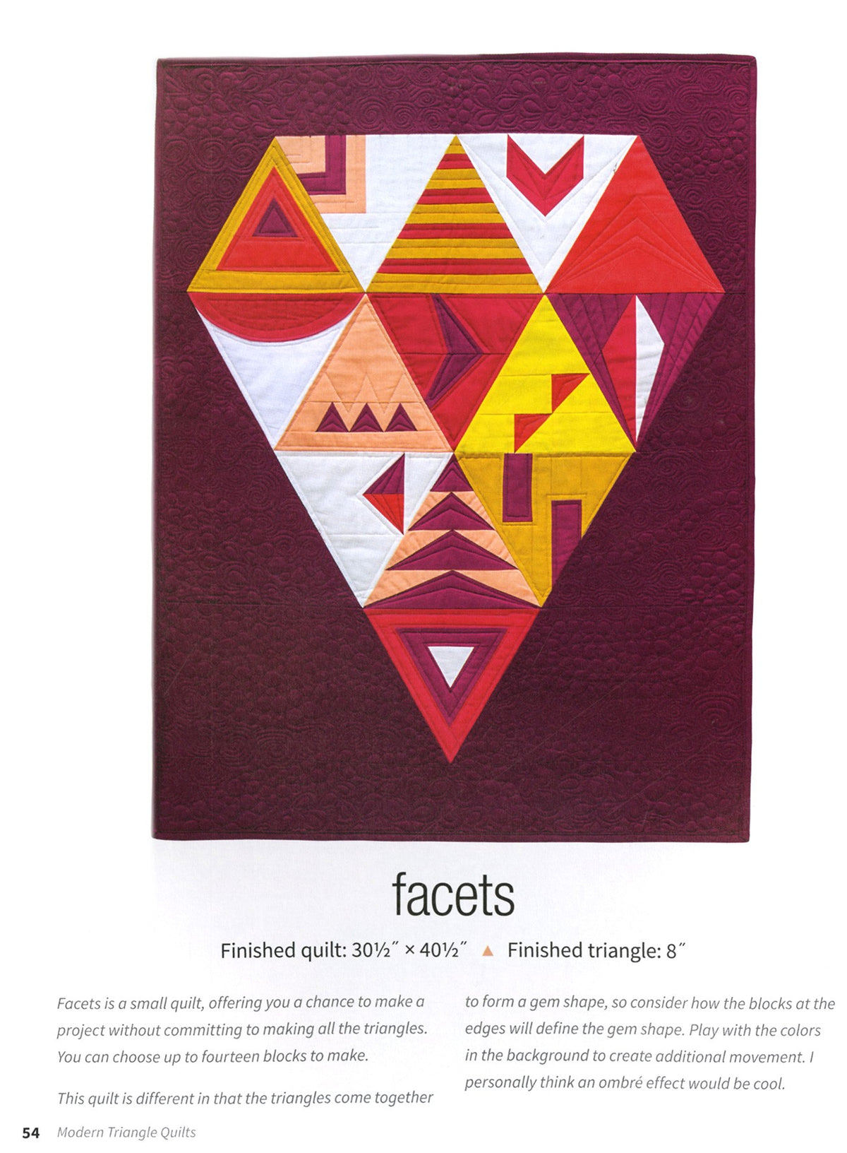 Modern Triangle Quilts