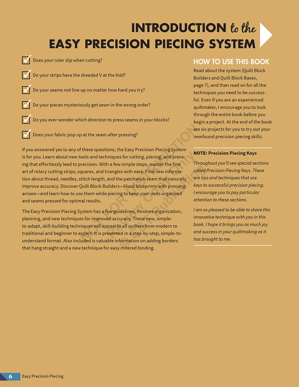 Easy Precision Piecing