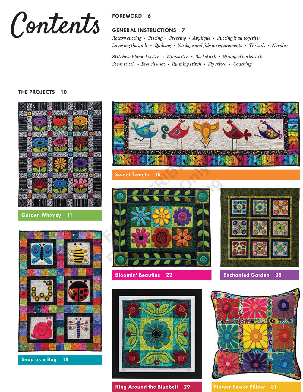 Whimsical Wool Applique
