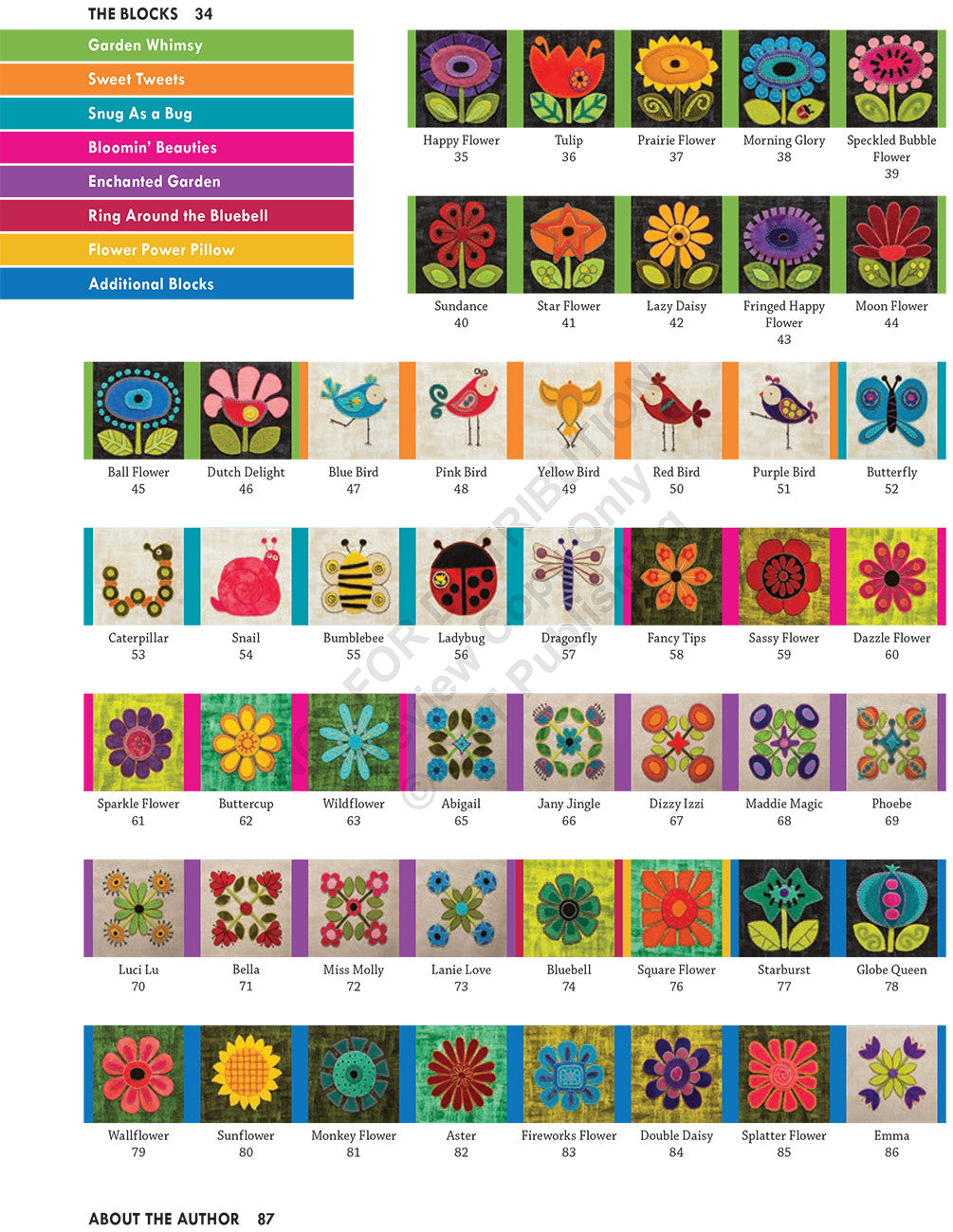 Whimsical Wool Applique