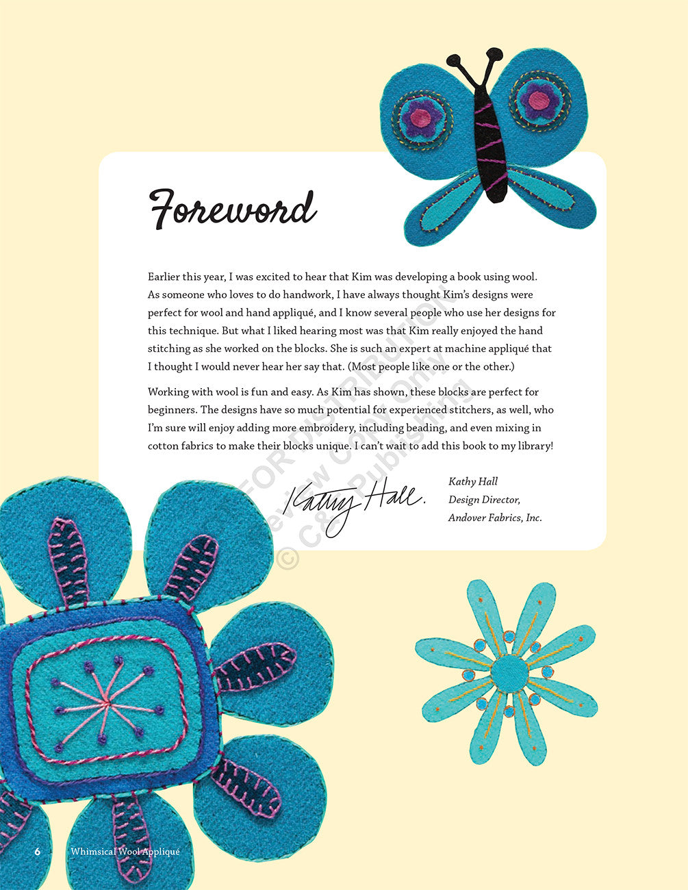Whimsical Wool Applique