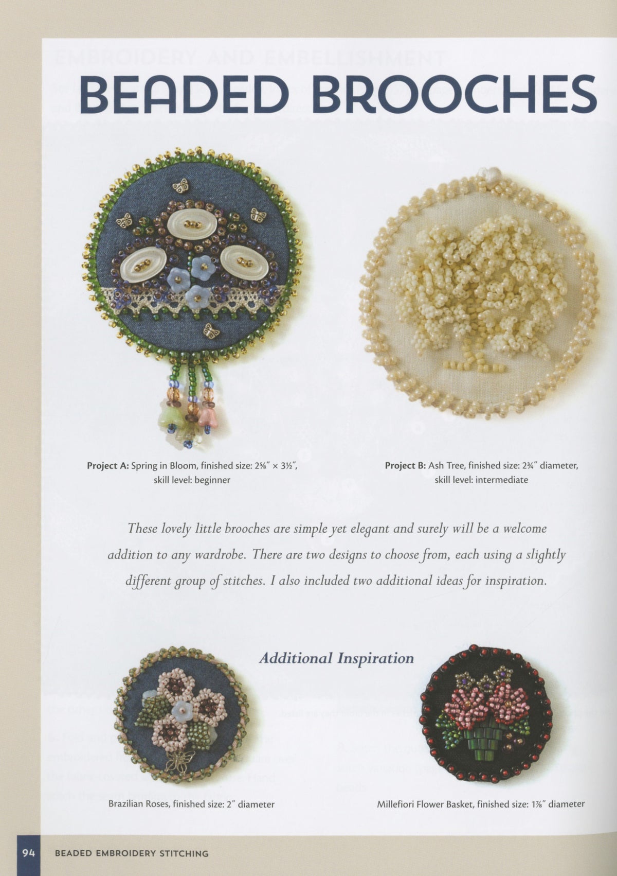 Beaded Embroidery Stitching