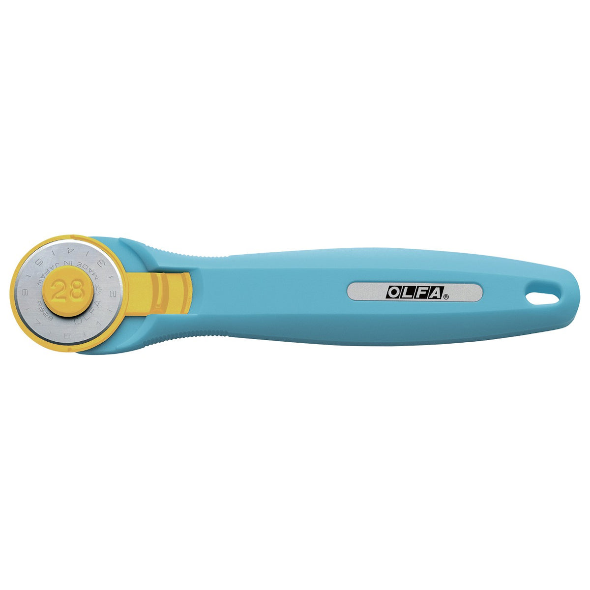 OLFA 28mm Aqua Quick Change Rotary Cutter & Bonus Touch Knife
