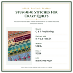Product Specifications – Stunning Stitches For Crazy Quilts