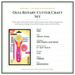 Product Specifications – Olfa Rotary Cutter Craft Set
