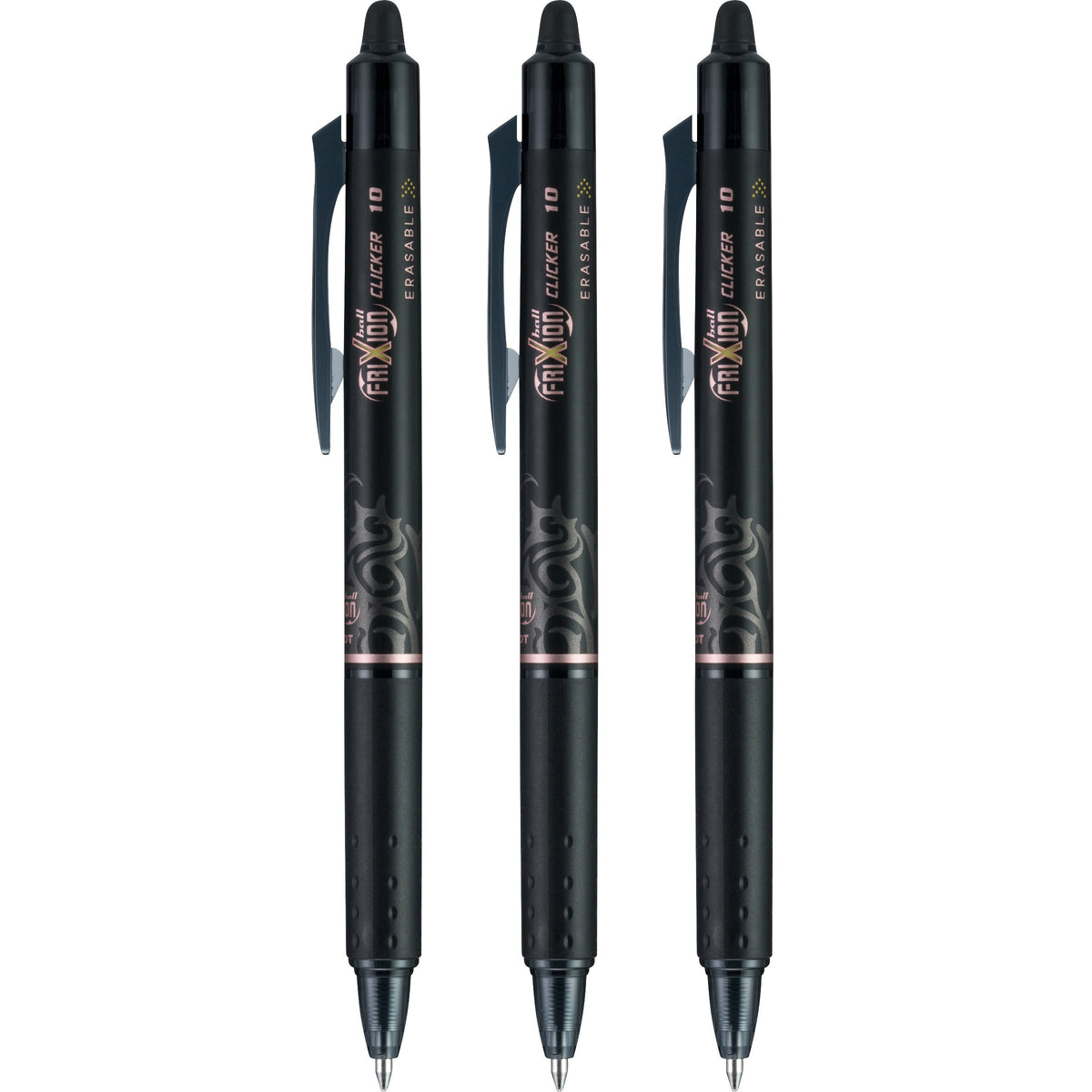Frixion Clicker Ball Black 3pk