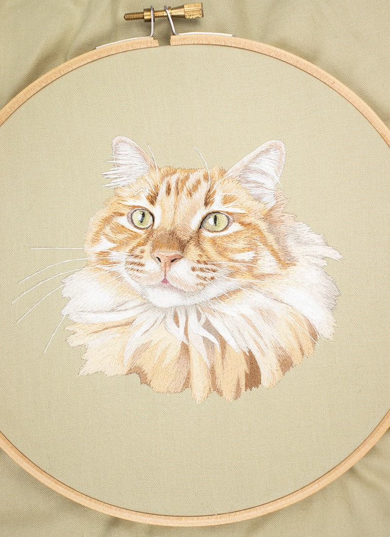 Pet Portrait Embroidery