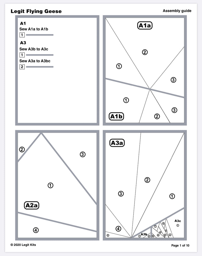 Legit Flying Geese Pattern