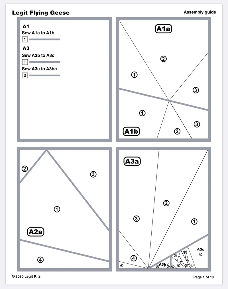 Legit Flying Geese Quilt Kit