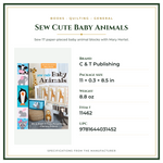 Product Specifications – Sew Cute Baby Animals