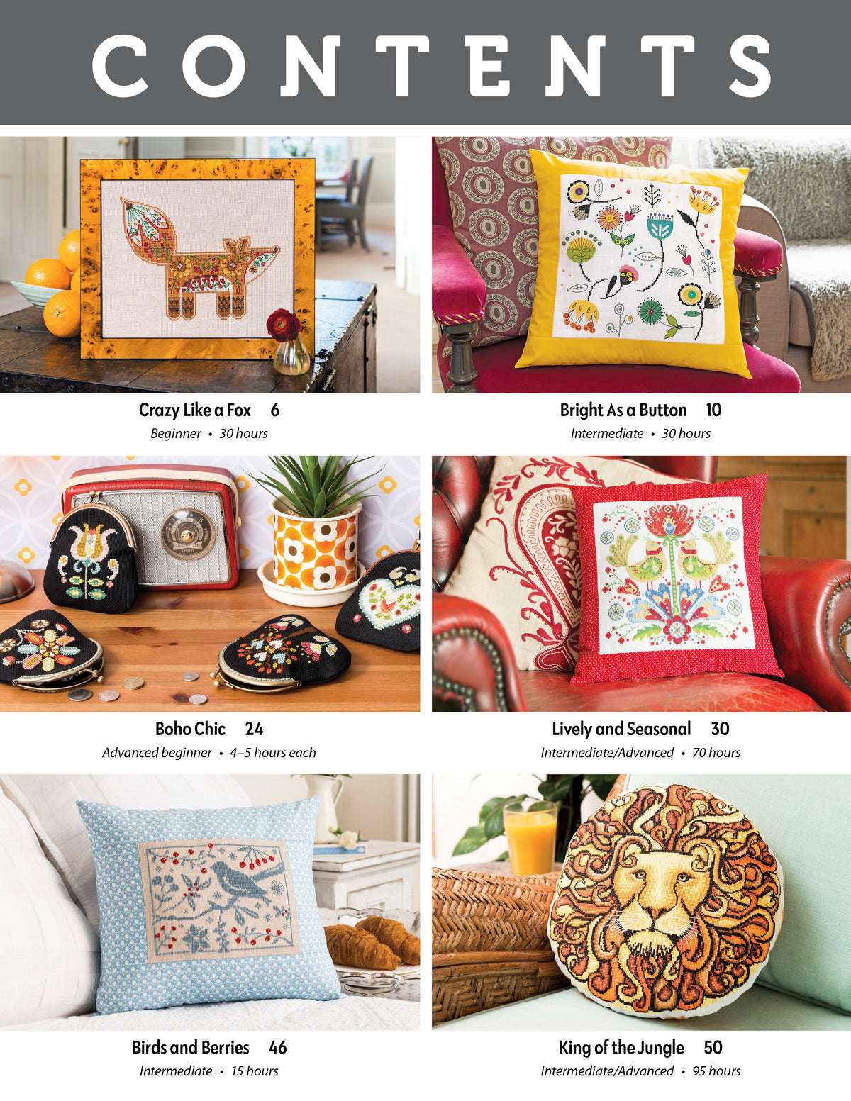Modern Folk Art Cross Stitch
