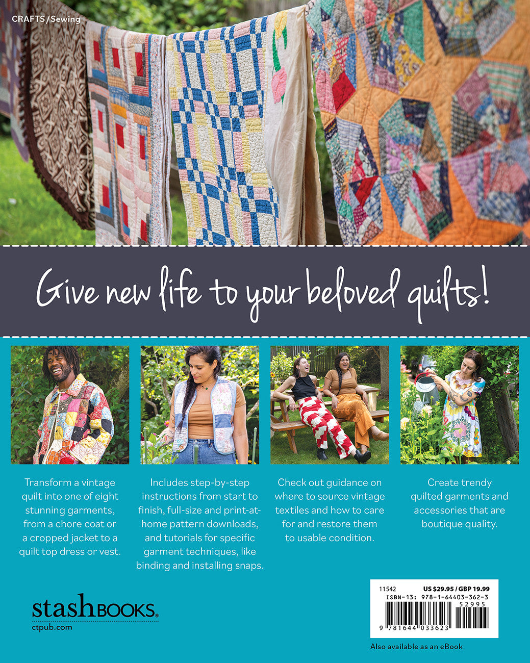 Reclaimed Quilts Sew Modern Clothing & Accessories from Vintage Textiles