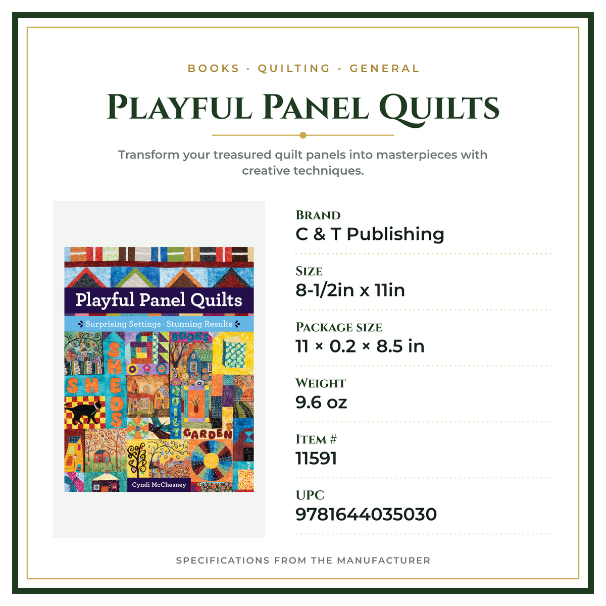 Product Specifications – Playful Panel Quilts