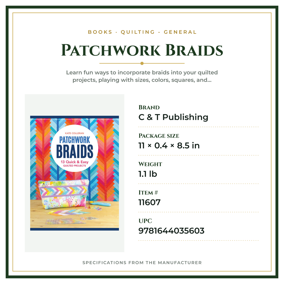 Product Specifications – Patchwork Braids