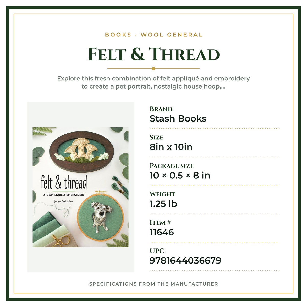 Product Specifications – Felt & Thread
