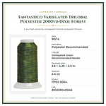 Product Specifications – Fantastico Variegated Trilobal Polyester 2000yd Dixie Forest