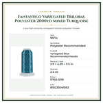 Product Specifications – Fantastico Variegated Trilobal Polyester 2000yd Mixed Turquoise