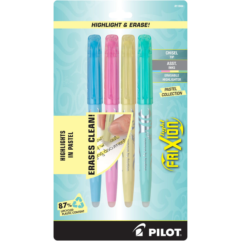 Frixion Highlighter Pastel 4pk Assortment