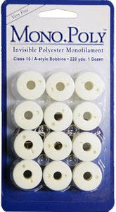 MonoPoly Clear Prewound Bobbins