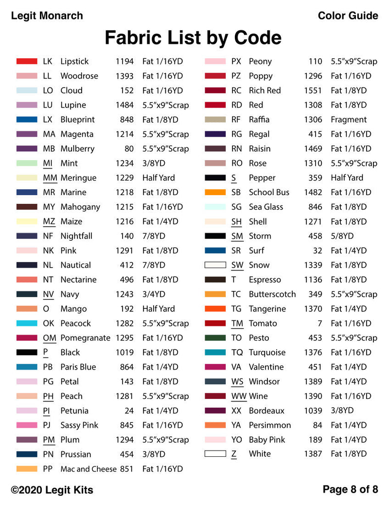 Legit Monarch Pattern