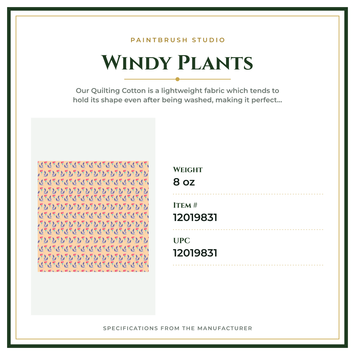 Product Specifications – Windy Plants