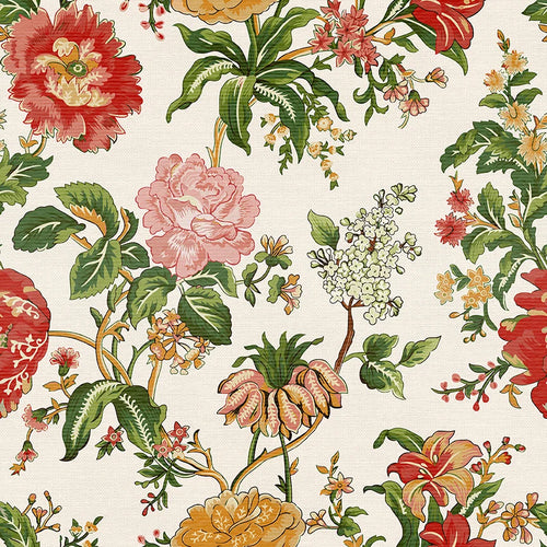 Grandma's Wallpaper - Red/Gold Double Gauze
