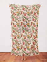 Grandma's Wallpaper - Red/Gold Double Gauze
