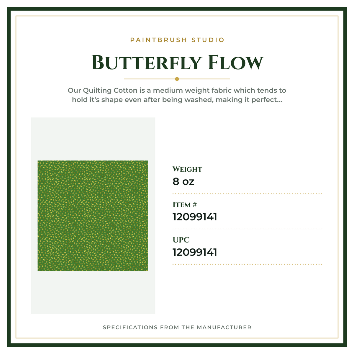 Product Specifications – Butterfly Flow