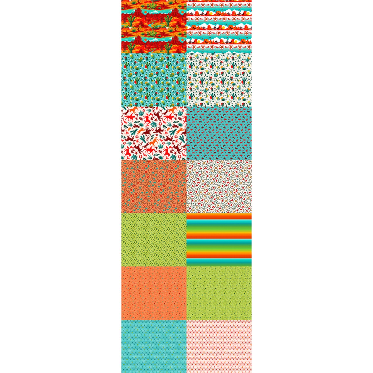 Wild, Wild West Flat Fat Stack 14Pc