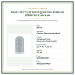 Product Specifications – King Tut Cotton Quilting Thread 2000yds Canaan