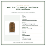 Product Specifications – King Tut Cotton Quilting Thread 2000yds Cobra