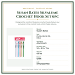 Product Specifications – Susan Bates Silvalume Crochet Hook Set 6pc