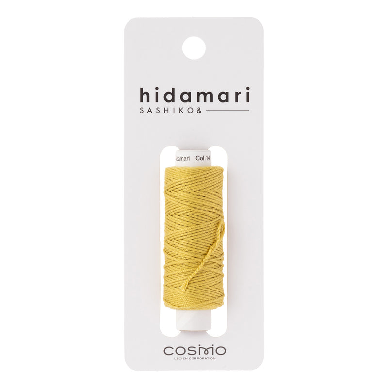 Cosmo Hidamari Sashiko Solid Thread 30 Meters Olive