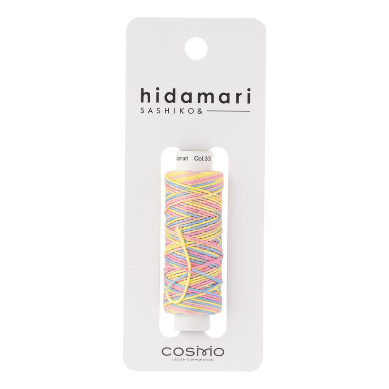 Cosmo Hidamari Sashiko Variegated Thread 30 Meters Rainbow Sorbet