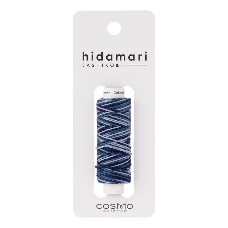 Cosmo Hidamari Sashiko Variegated Thread 30 Meters Deep Ocean